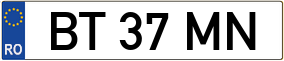 Trailer License Plate
